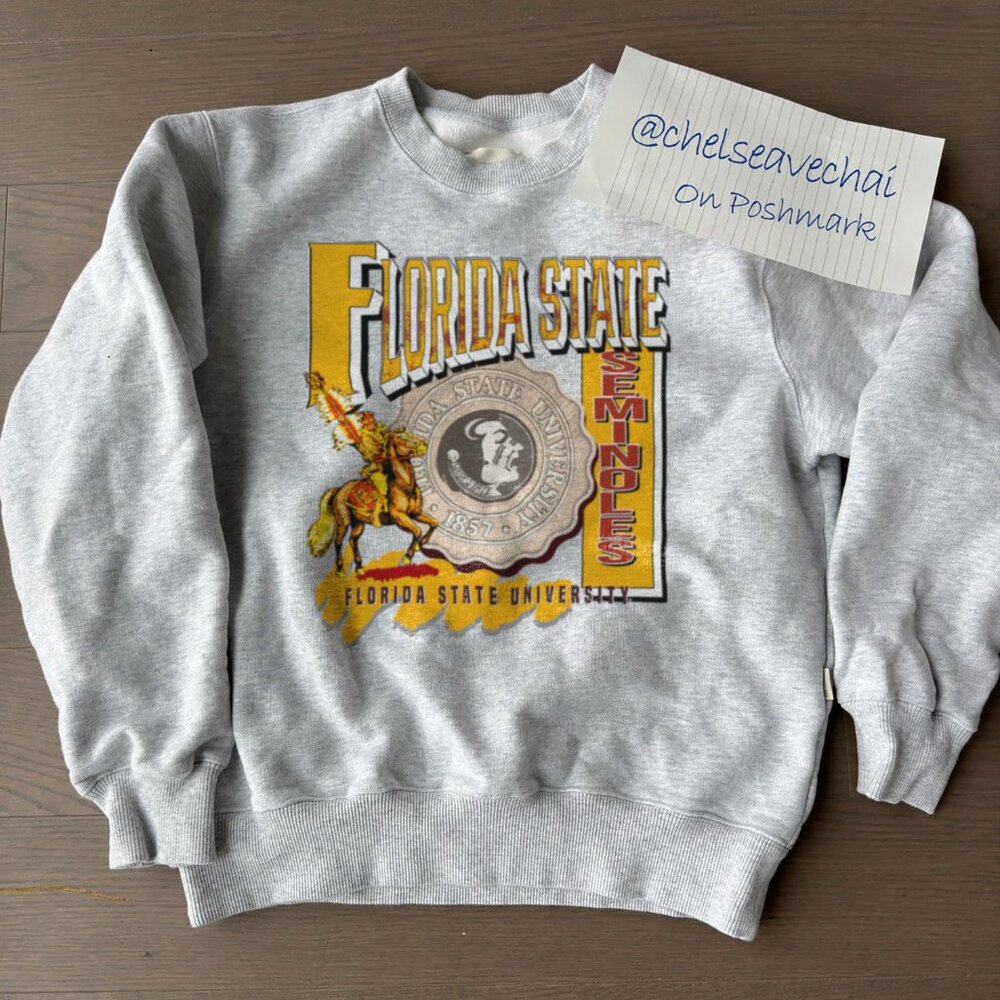 Vintage University of Florida State Seminoles Sweatshirt Florida State Shirt Tee